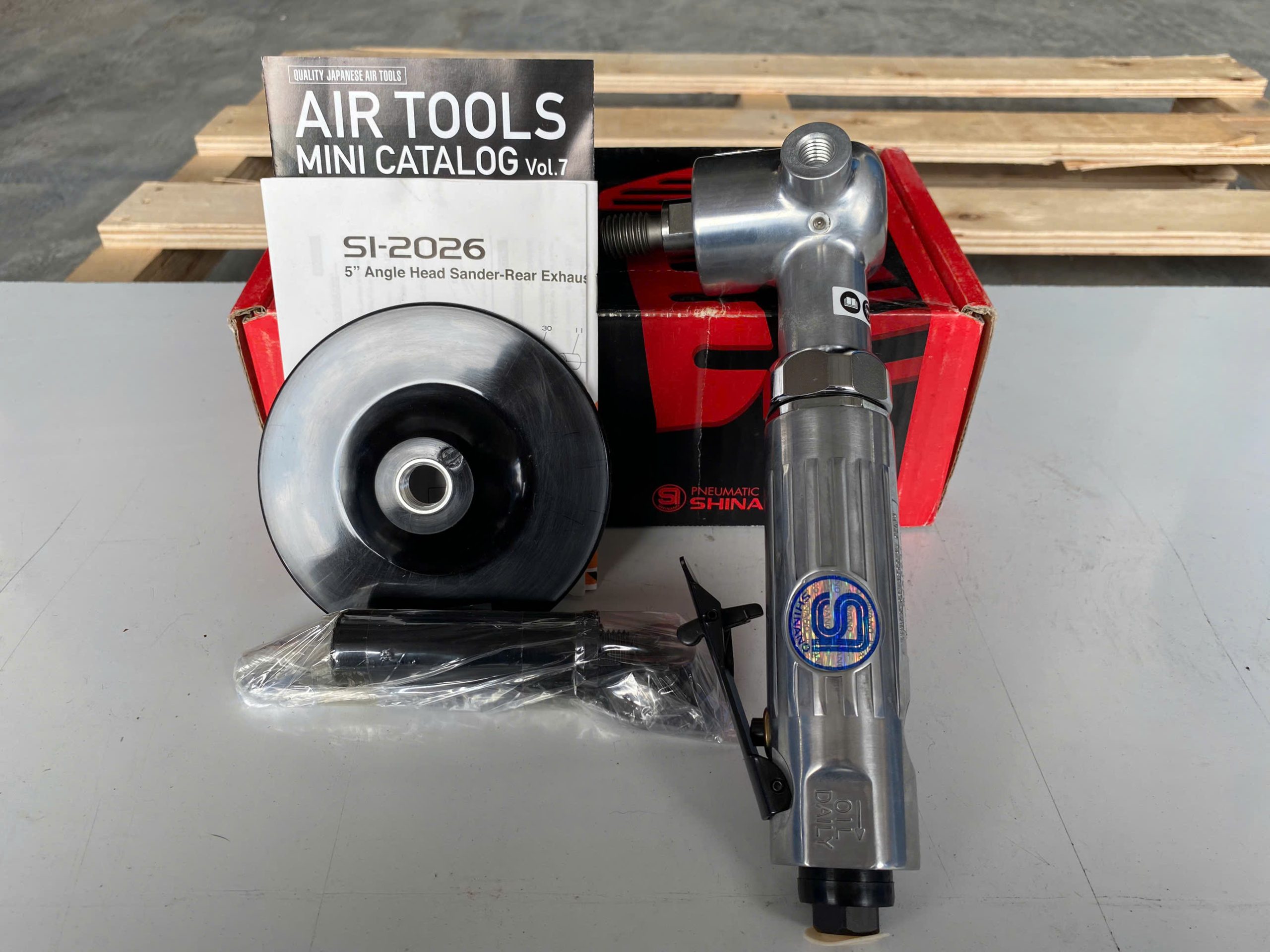 máy chà nhám góc đĩa tròn 5''